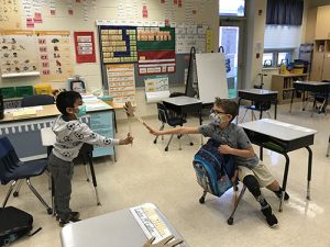 Ocean City Elementary Second Graders Give Cardboard High-Fives