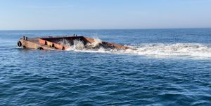 200-Foot Barge Sunk To Grow Offshore Artificial Reef System