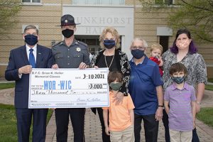 Family Of Deputy Sheriff Heller Present Memorial Scholarship Fund To Wor-Wic Community College