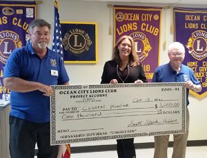 OC Lions Donate $1000 To Coastal Hospice