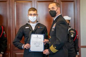 Local Recognized As Top Navy Recruit