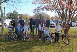 Tech Students Donate BES Bike Rack