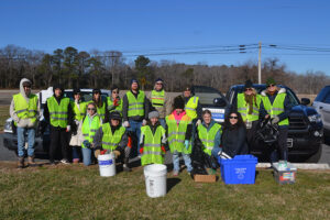 Cleanup Effort In Bishopville Removes 100 Pounds Of Trash