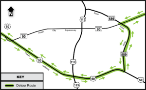 Route 90 Milling, Patching Project Set To Begin Sunday; Overnight Closures Planned During Weekdays