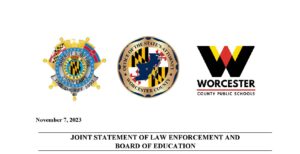 Joint Statement Issued By Law Enforcement, School Board