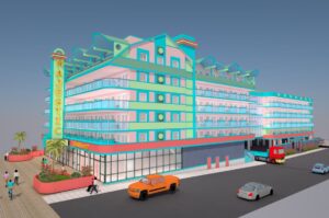 Resort Planners OK Site Plan For Majestic Hotel Redevelopment; Officials Discuss Parking, Art Deco Design